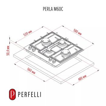 ПЛИТА ПІД ЗАБУДОВУ PERFELLI PERLA M60C INOX зображення 3